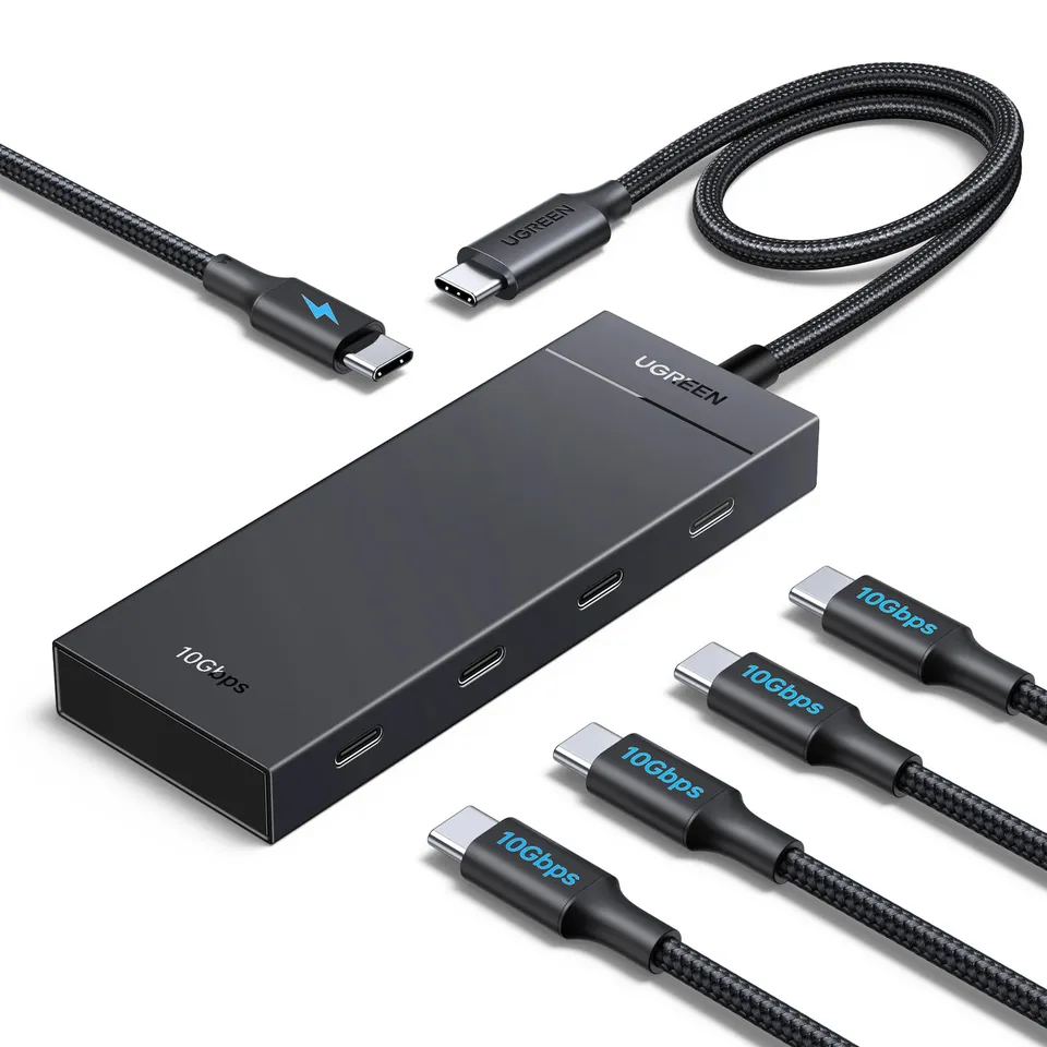 ugreen-hub-usb-c-5-in-1-10gbps-con-ricarica-pd-100w-4-porte-dati image 1