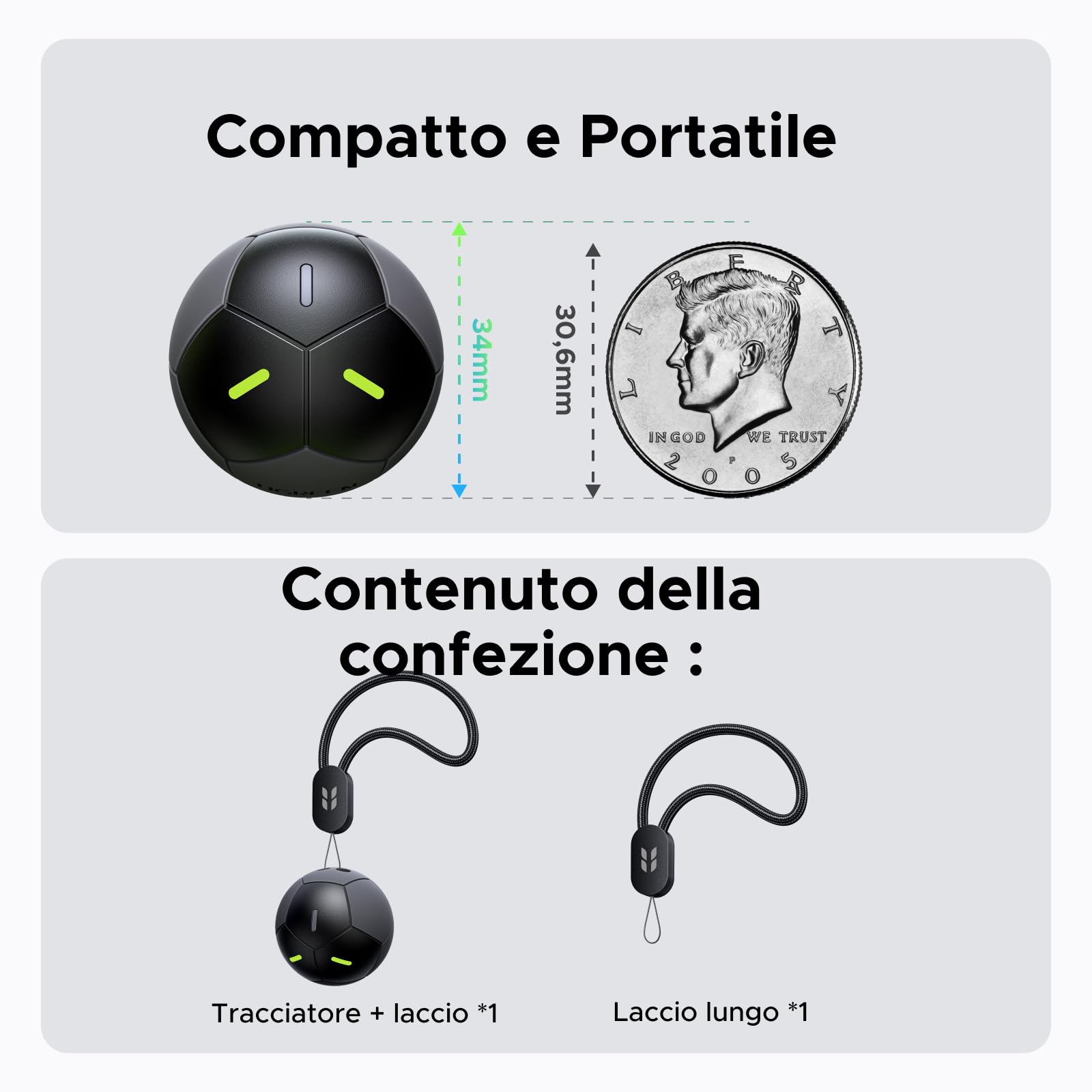 ugreen-finetrack-duo-2-tracker-bluetooth-calcio-fluorescente-compatibile-ios-fin image 7
