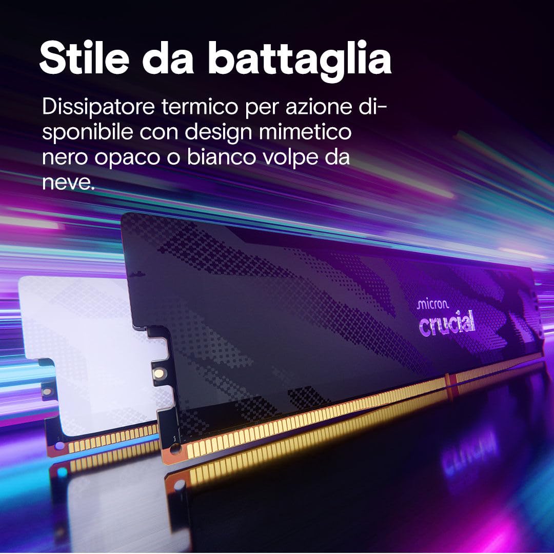 crucial-pro-ram-ddr5-32gb-kit-2x16gb-6400mhz-cl32-bianco image 5