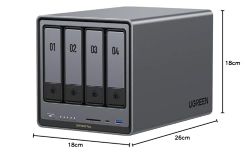 ugreen-nasync-dxp4800-plus-nas-4-bay-16tb-con-4x-wd-4tb-hdd image 4