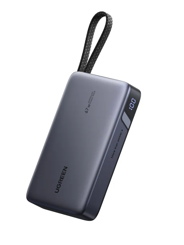 ugreen-nexode-67w-power-bank-20000mah-pd-65w-xiaomi-67w-con-cavo-usb-c-e-display image 1