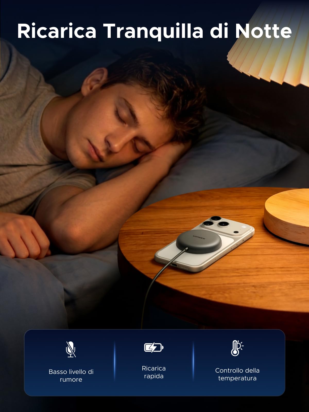 ugreen-zapix-qi2-caricatore-wireless-magnetico-25w-magsafe-grigio image 6