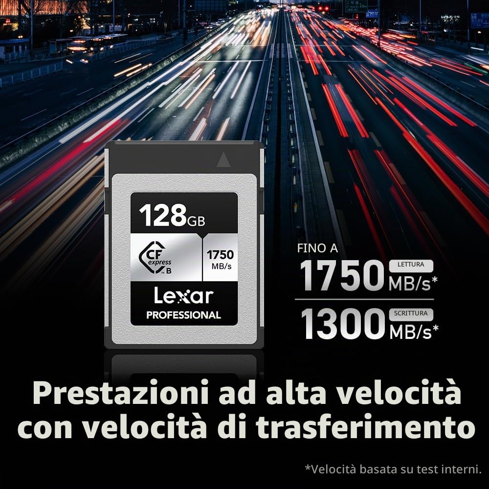 lexar-professional-silver-cfexpress-tipo-b-128gb-1000mb-s-grigio image 3