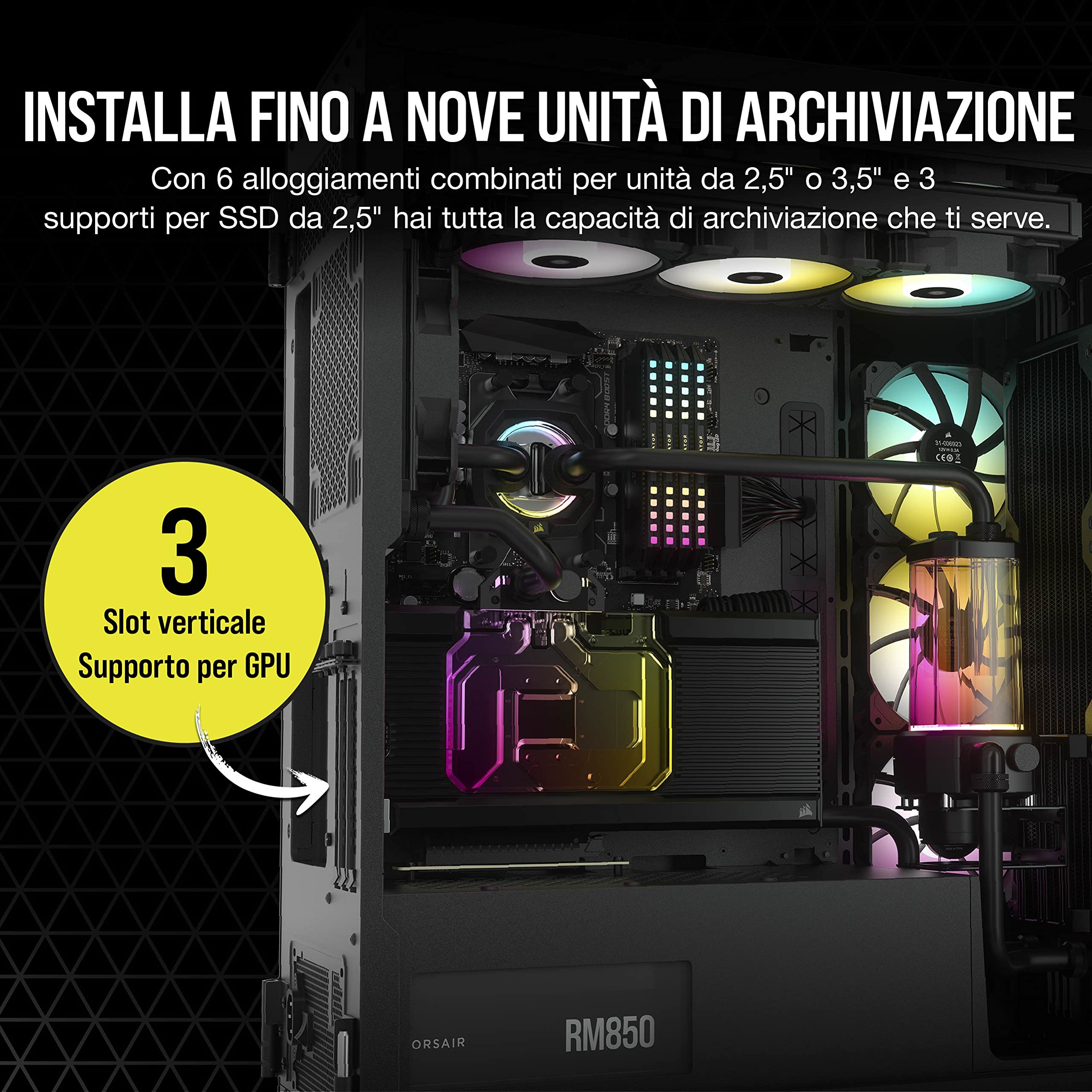 corsair-icue-7000x-rgb-full-tower-atx-con-4-ventole-140-mm-nero image 8