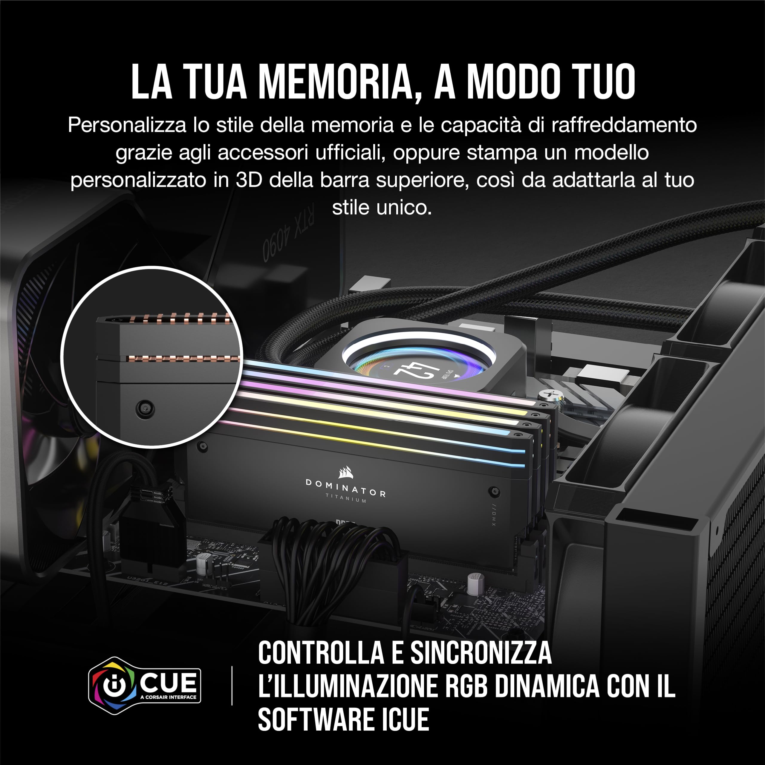 corsair-dominator-titanium-rgb-ddr5-96gb-4x24gb-6400mhz-cl32-intel-xmp-nero image 4