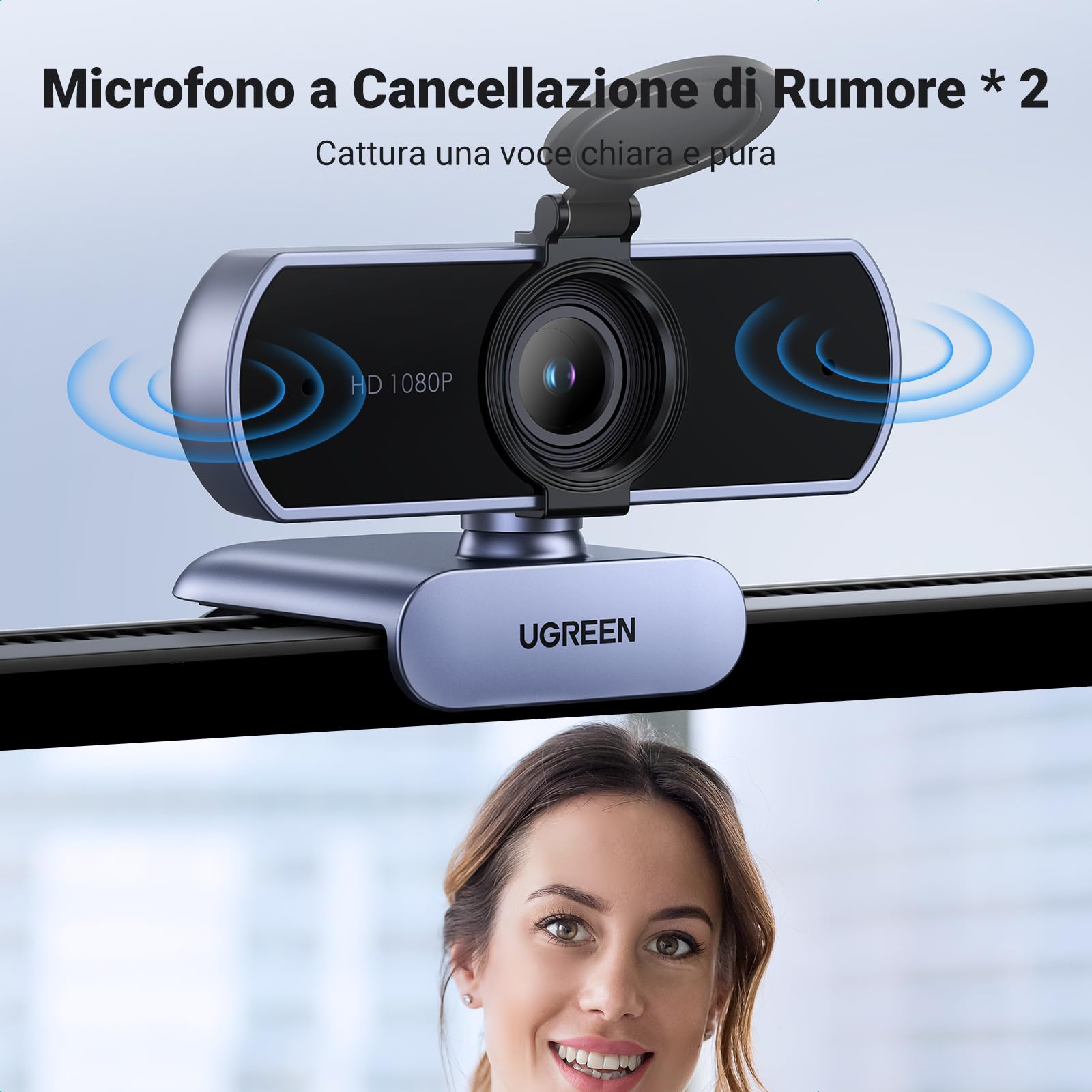 ugreen-webcam-full-hd-1080p-30fps-usb-a-con-microfono-grigio image 5