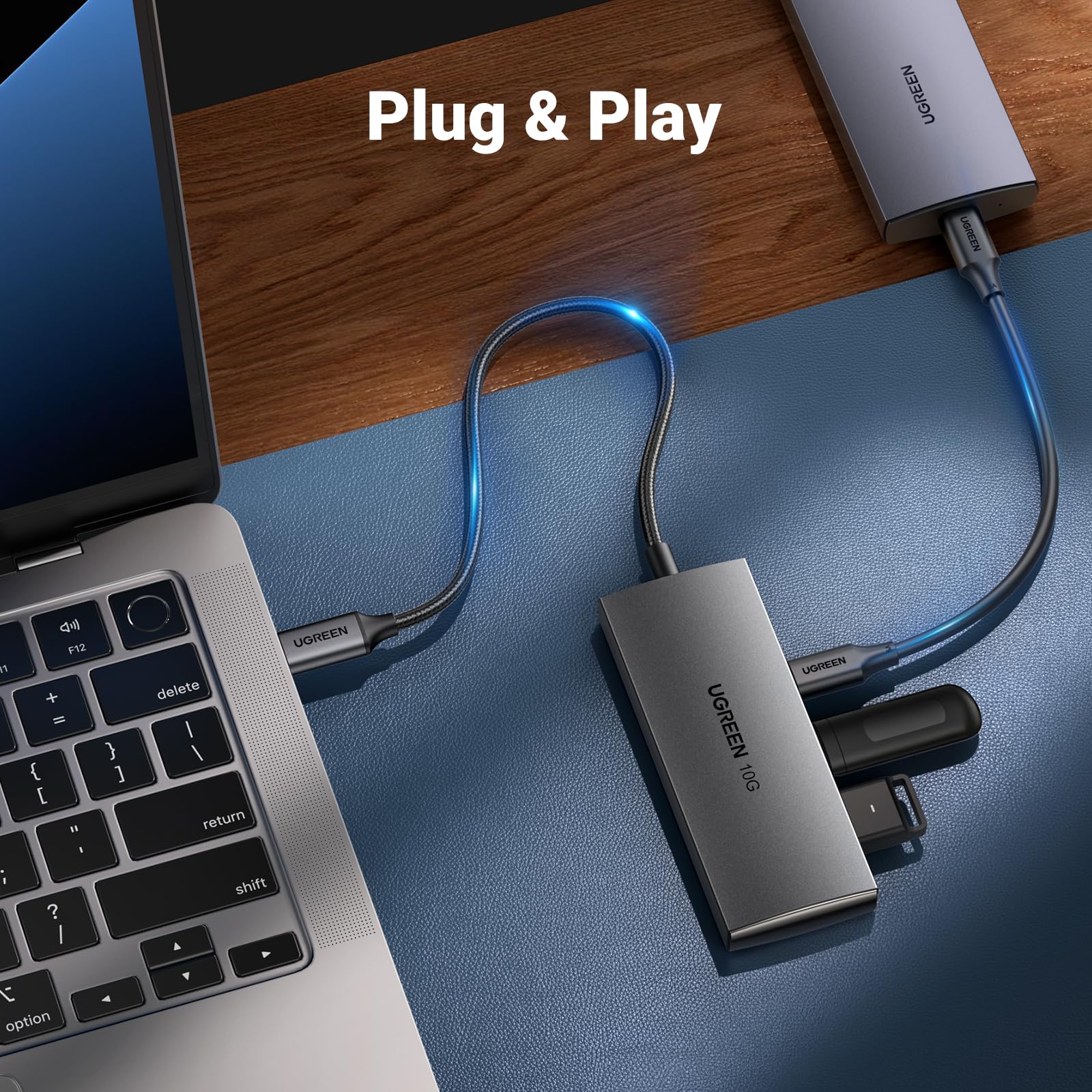 ugreen-hub-usb-c-3-2-gen2-10gbps-a-4-porte-usb-c-alluminio image 4