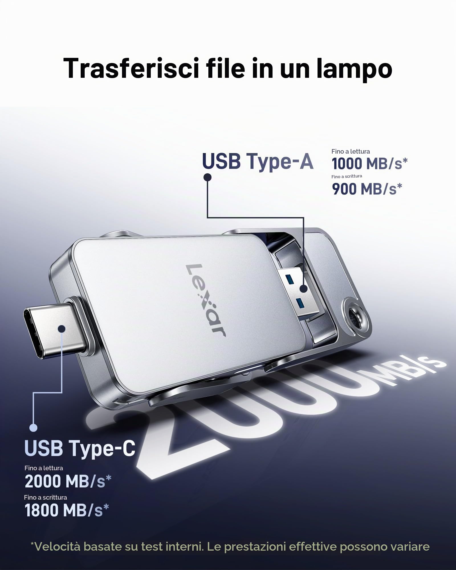 lexar-d70e-512gb-ssd-esterno-dual-usb-c-usb-a-2000mb-s image 4