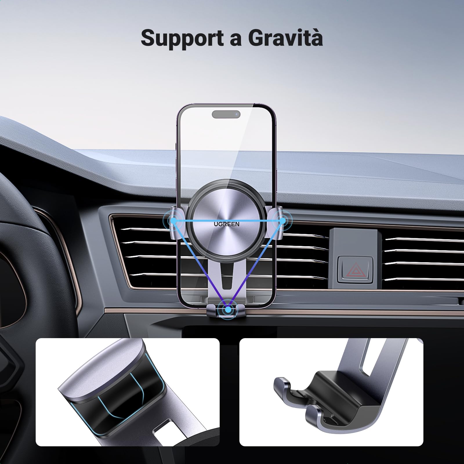 ugreen-supporto-telefono-auto-a-gravit-da-bocchetta-4-7-7-nero image 2
