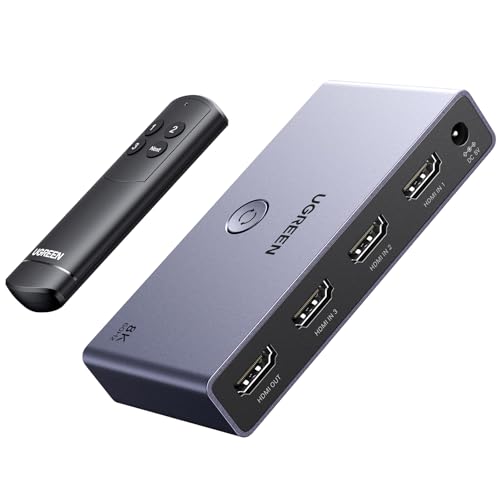 ugreen-switch-hdmi-2-1-8k-60hz-4k-120hz-3-ingressi-1-uscita-con-telecomando image 7