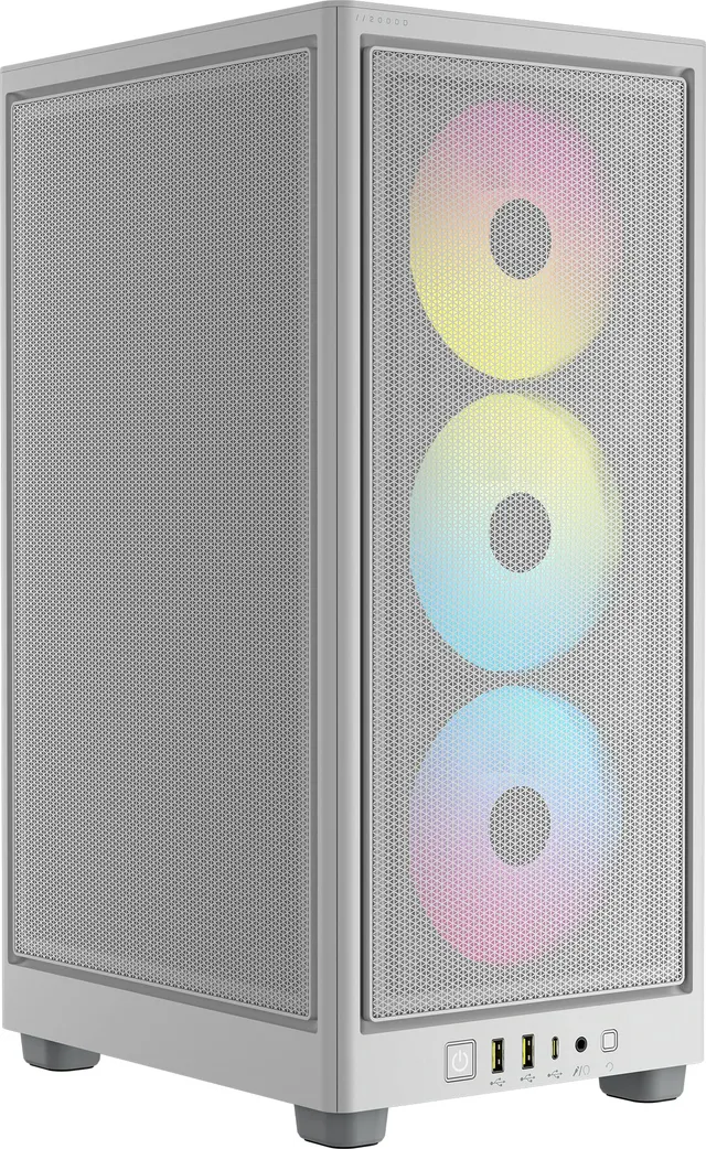 corsair-icue-2000d-rgb-airflow-case-mini-itx-bianco-con-4-ventole image 1
