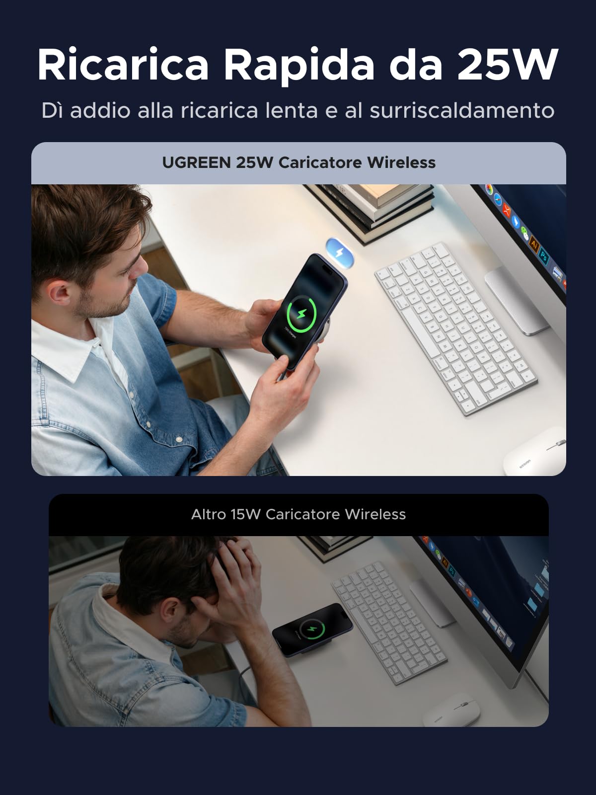ugreen-magflow-pro-caricatore-wireless-magsafe-qi2-25w-con-raffreddamento-tec image 8