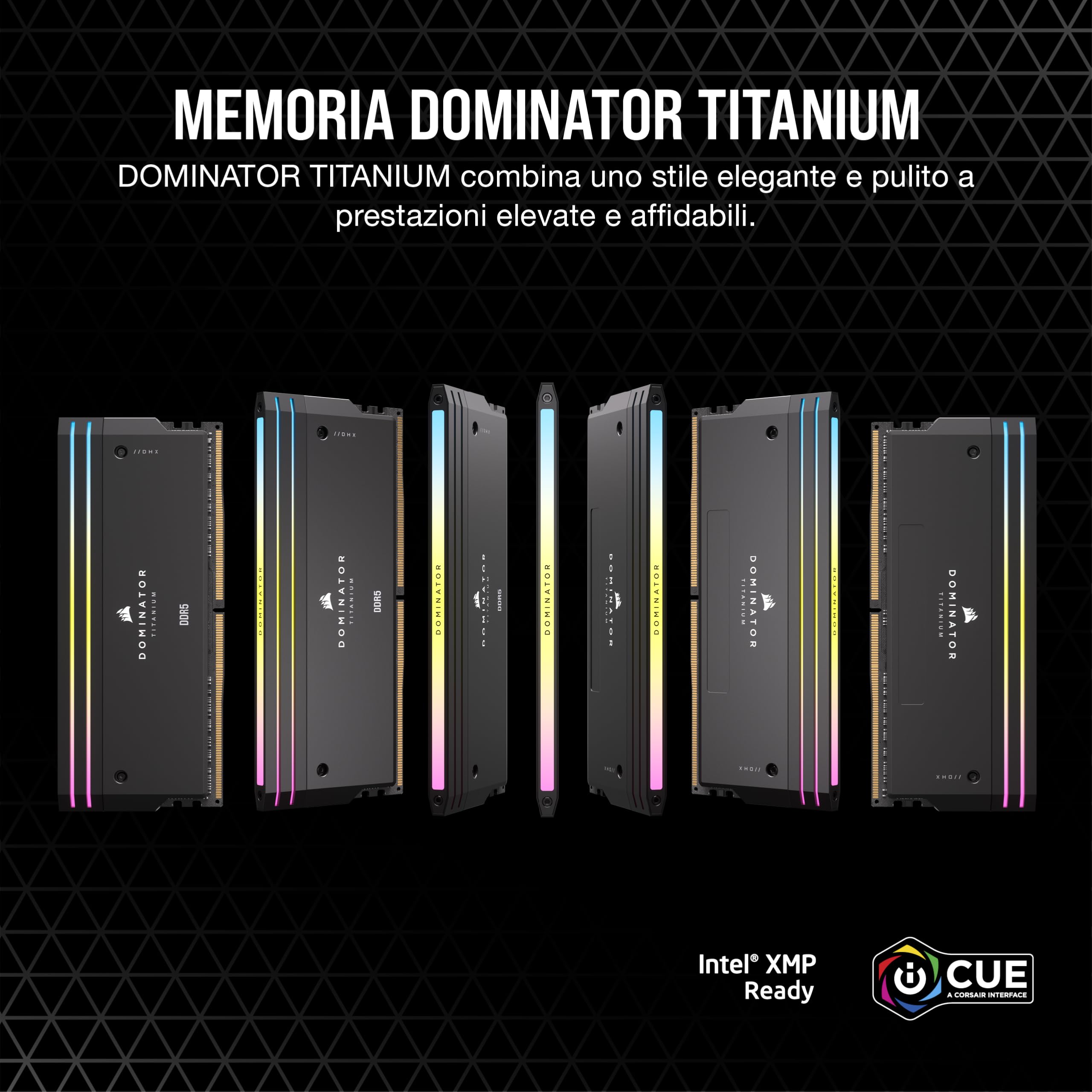 corsair-dominator-titanium-rgb-ddr5-96gb-4x24gb-6400mhz-cl32-intel-xmp-nero image 2