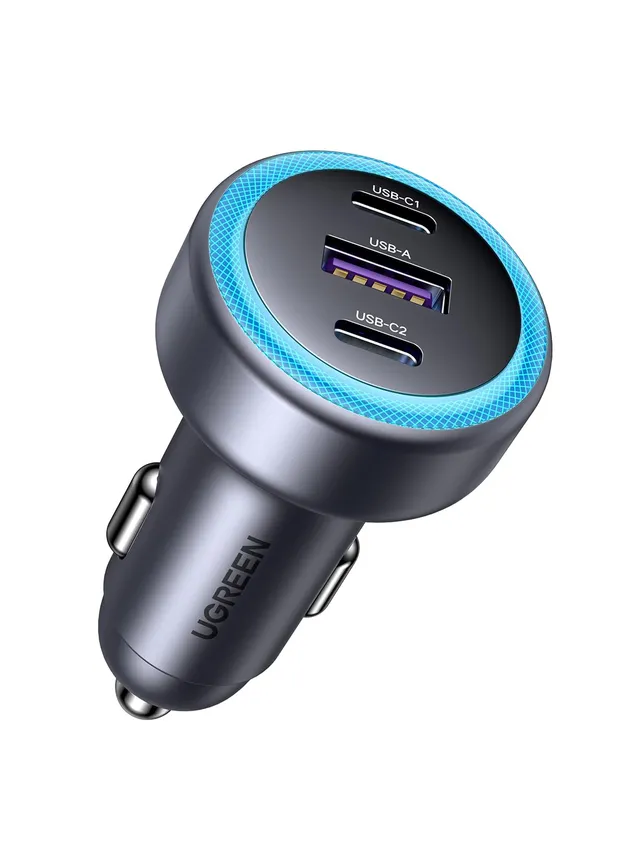 ugreen-caricatore-auto-usb-c-30w-pd-qc-3-0-a-3-porte image 1