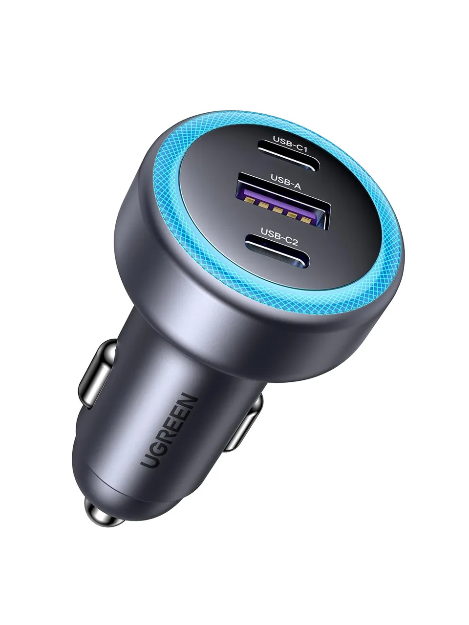 ugreen-caricatore-auto-usb-c-30w-pd-qc-3-0-a-3-porte image 1