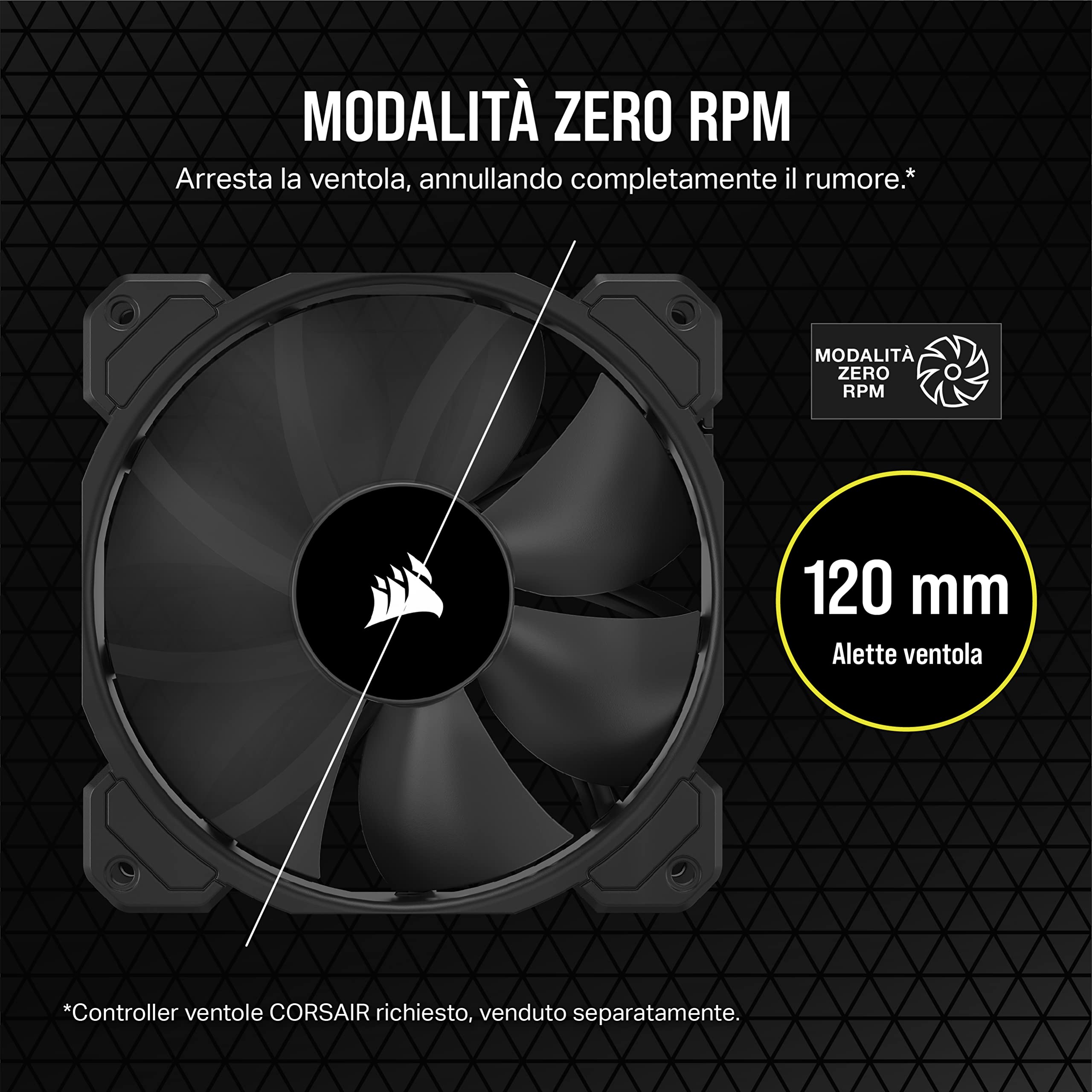 corsair-sp120-elite-ventola-case-120-mm-nero-singola image 5