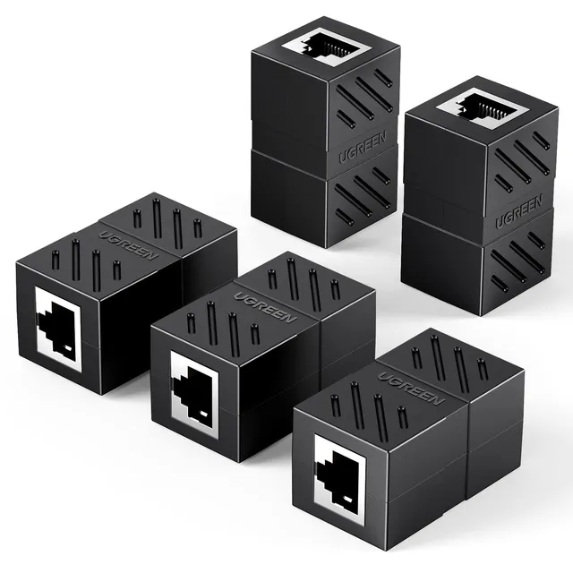 ugreen-accoppiatore-di-rete-rj45-cat6-femmina-5-pezzi-nero image 1