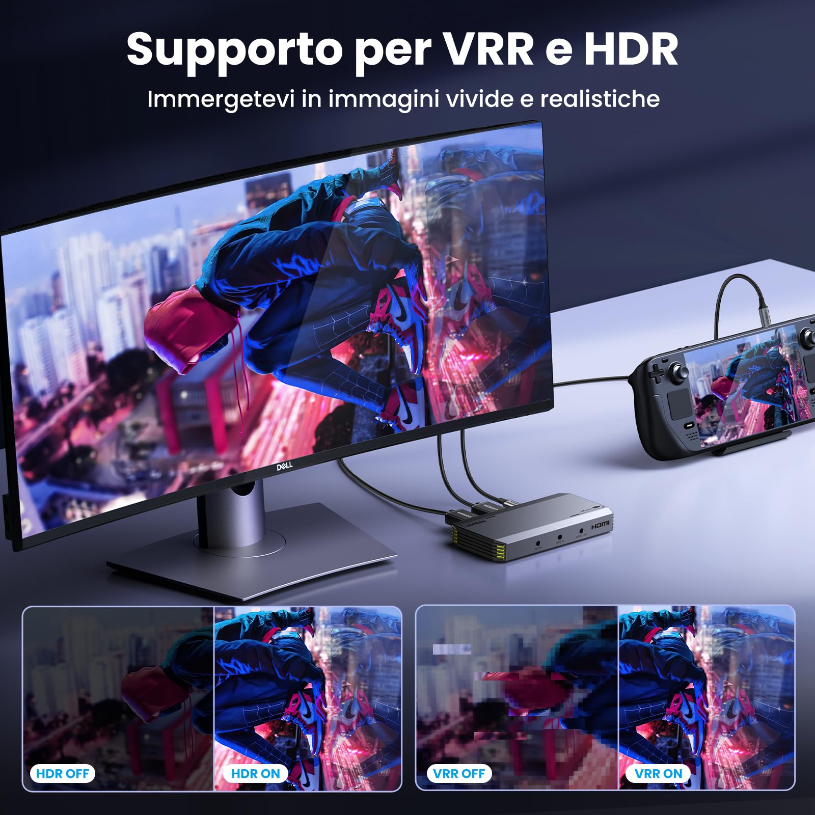 ugreen-scheda-di-acquisizione-video-hdmi-4k60hz-2k144hz-hdr-vrr-usb-3-0-per-stre image 4