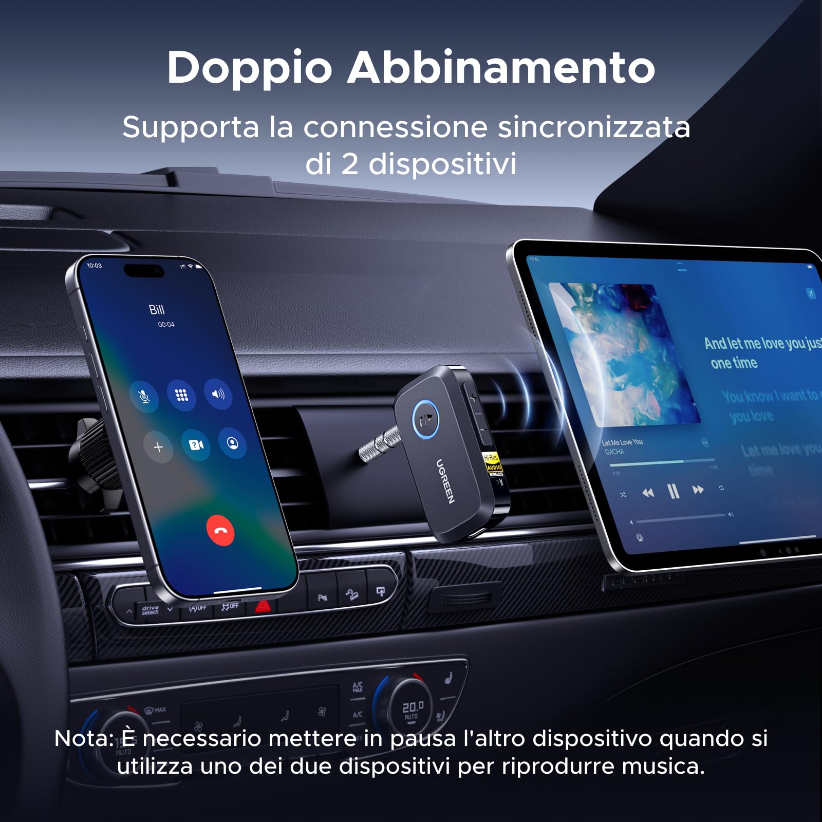 ugreen-ricevitore-bluetooth-6-0-ldac-aux-con-microfono-e-17h-autonomia image 5