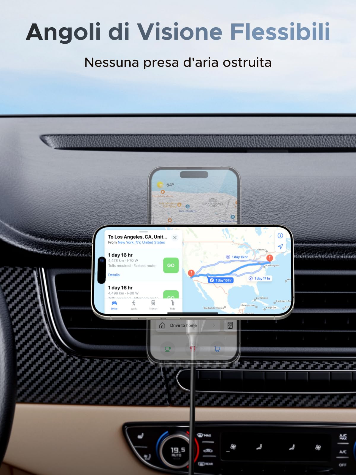 ugreen-magflow-qi2-25w-caricatore-wireless-magnetico-da-auto-con-supporto-360 image 8