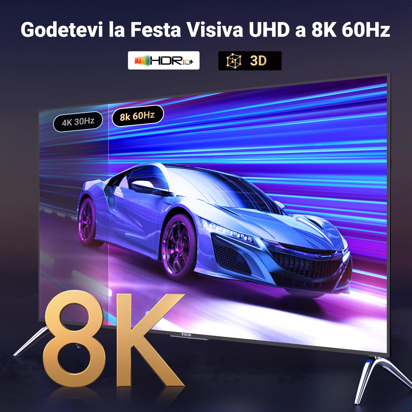 ugreen-cavo-displayport-a-hdmi-2-1-8k-60hz-2m-unidirezionale image 2