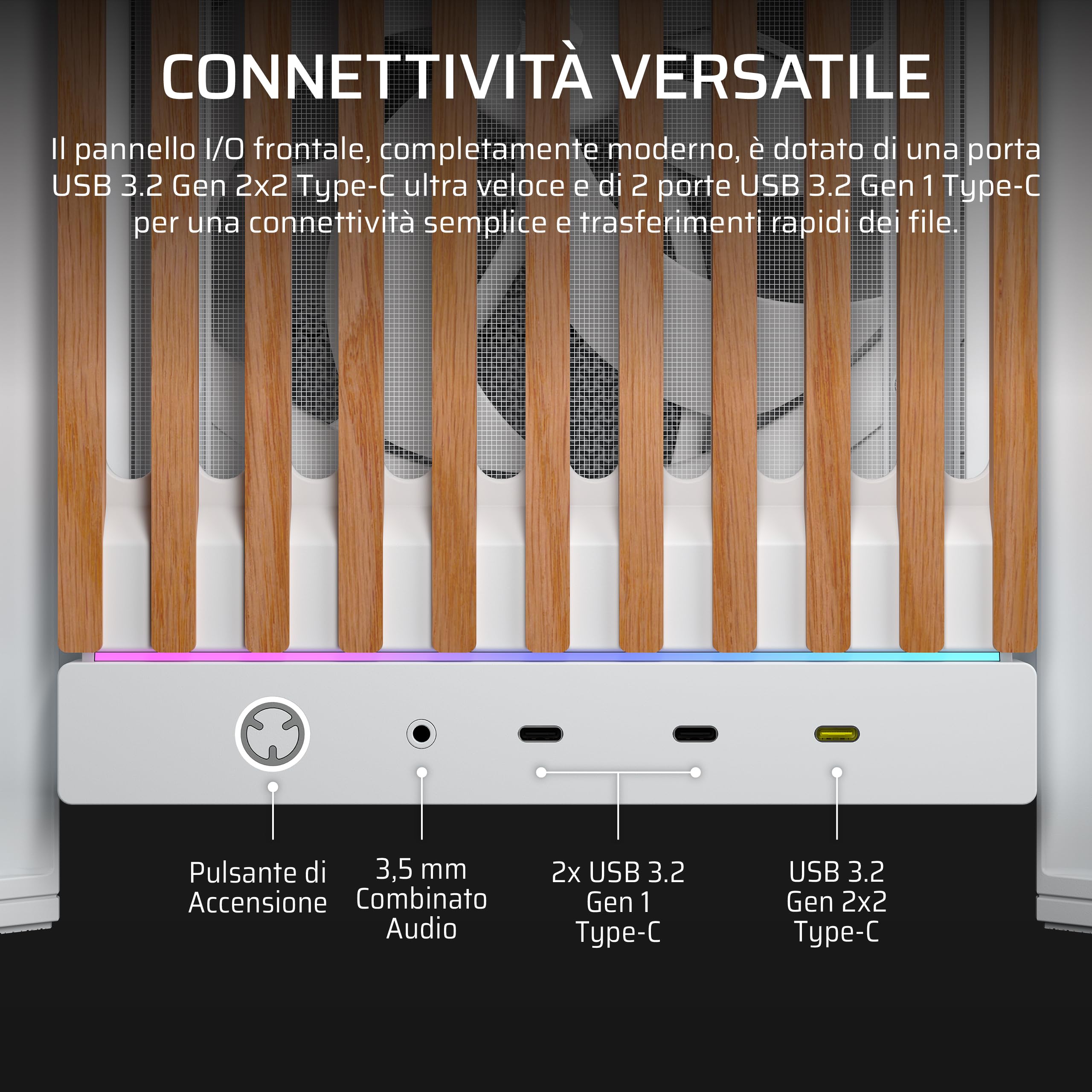 corsair-frame-5000d-wood-rs-case-pc-mid-tower-atx-bianco-rovere-pannello-frontal image 8