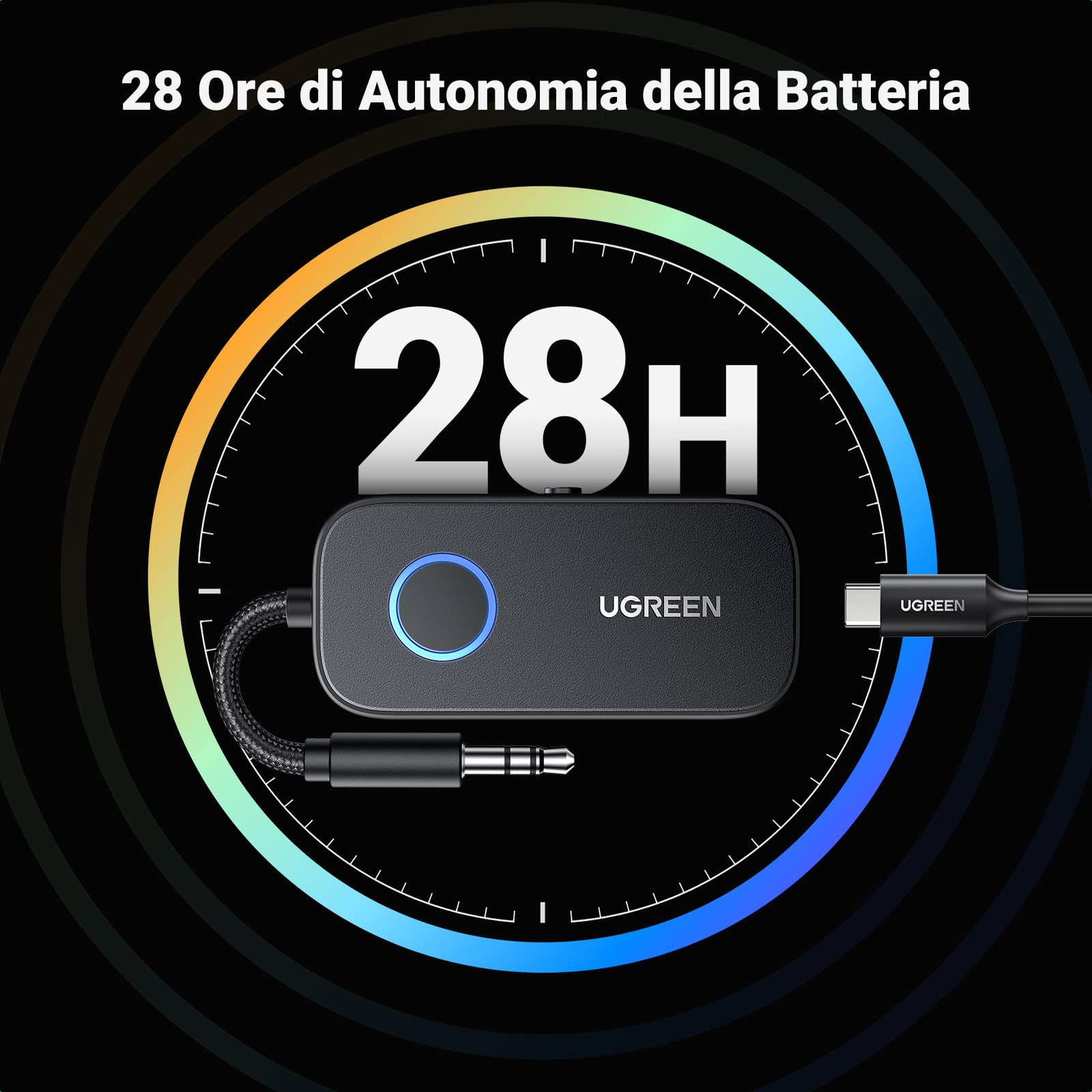 ugreen-trasmettitore-ricevitore-bluetooth-5-3-jack-2-in-1-28h image 4
