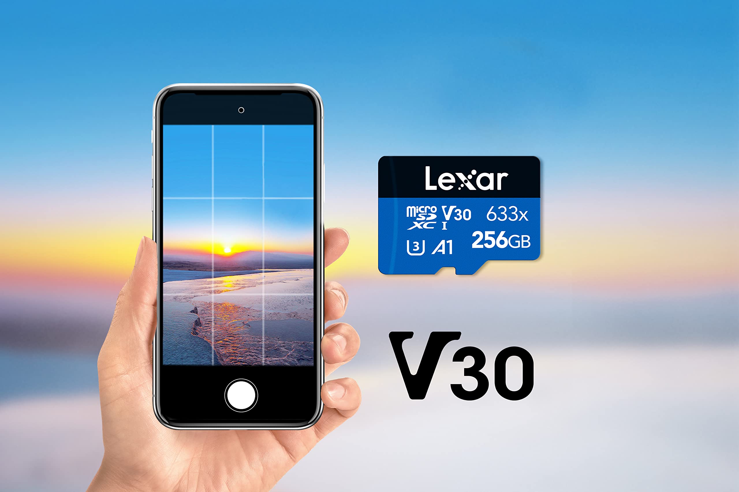 lexar-blue-series-scheda-microsdxc-256gb-uhs-i-100-mb-s-con-adattatore-sd image 4