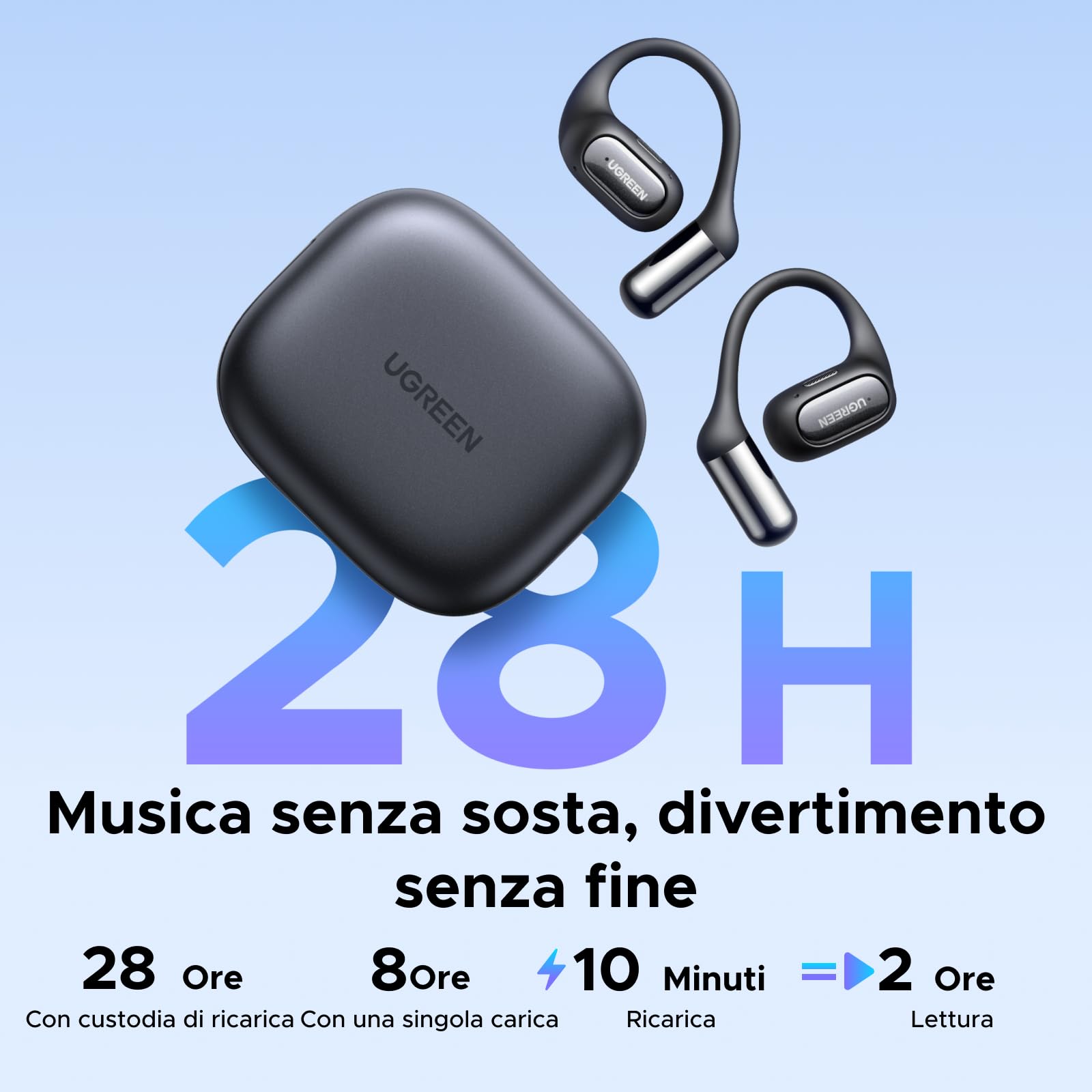 ugreen-fitbuds-cuffie-open-ear-bluetooth-6-0-enc-28-ore-nero image 4