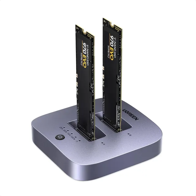 ugreen-stazione-docking-m-2-nvme-dual-bay-20gbps-usb-3-2-gen-2x2-con-clonazione- image 1