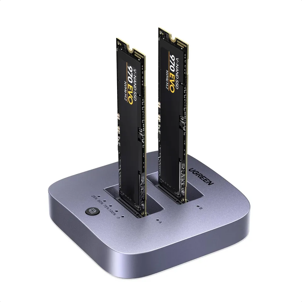 ugreen-stazione-docking-m-2-nvme-dual-bay-20gbps-usb-3-2-gen-2x2-con-clonazione- image 1