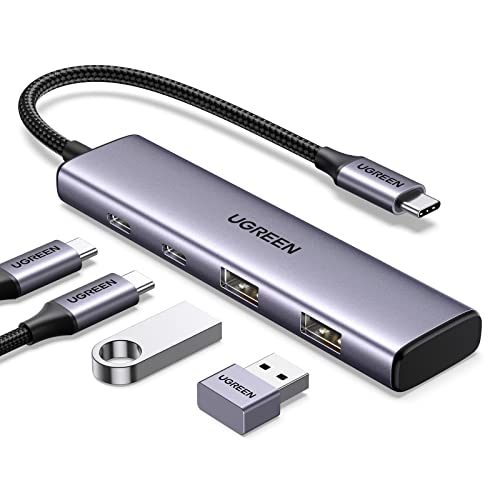 ugreen-hub-usb-c-a-4-porte-5-gbps-con-2x-usb-c-2x-usb-a-in-alluminio image 8