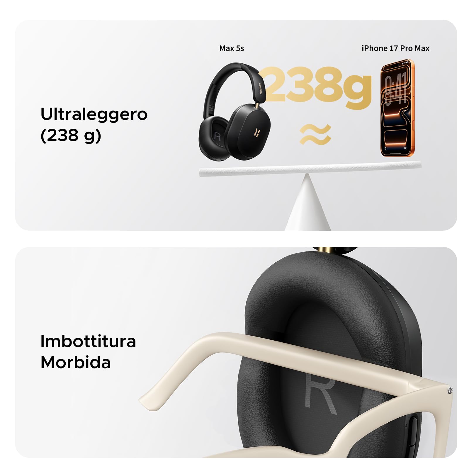 ugreen-hitune-max5s-cuffie-bluetooth-over-ear-anc-45db-hi-res-112-ore-nero image 5