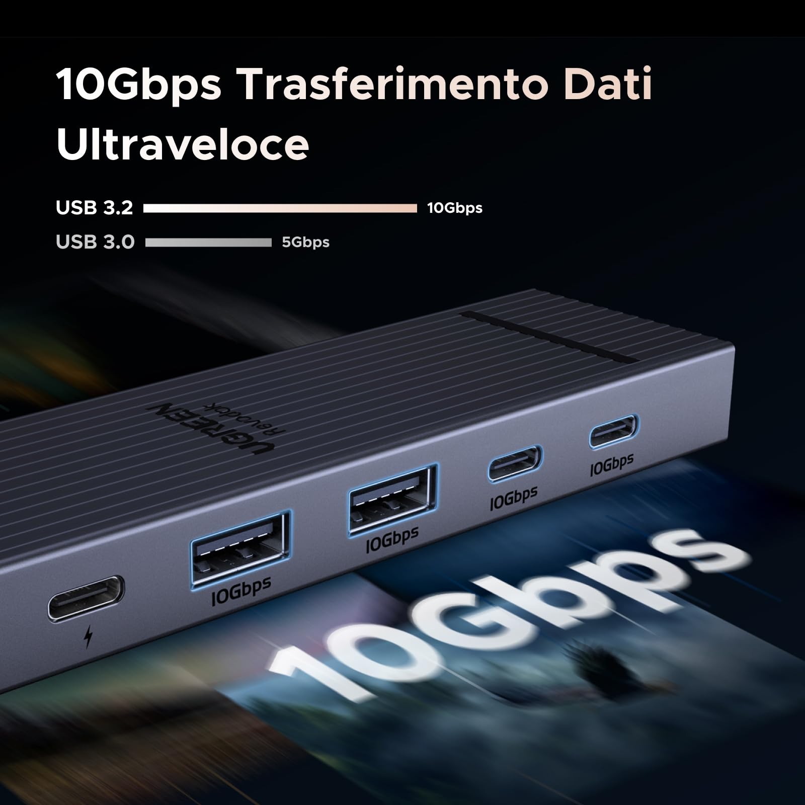 ugreen-revodok-pro-106-hub-usb-c-6-in-1-10gbps-hdmi-4k-60hz-pd-100w image 4