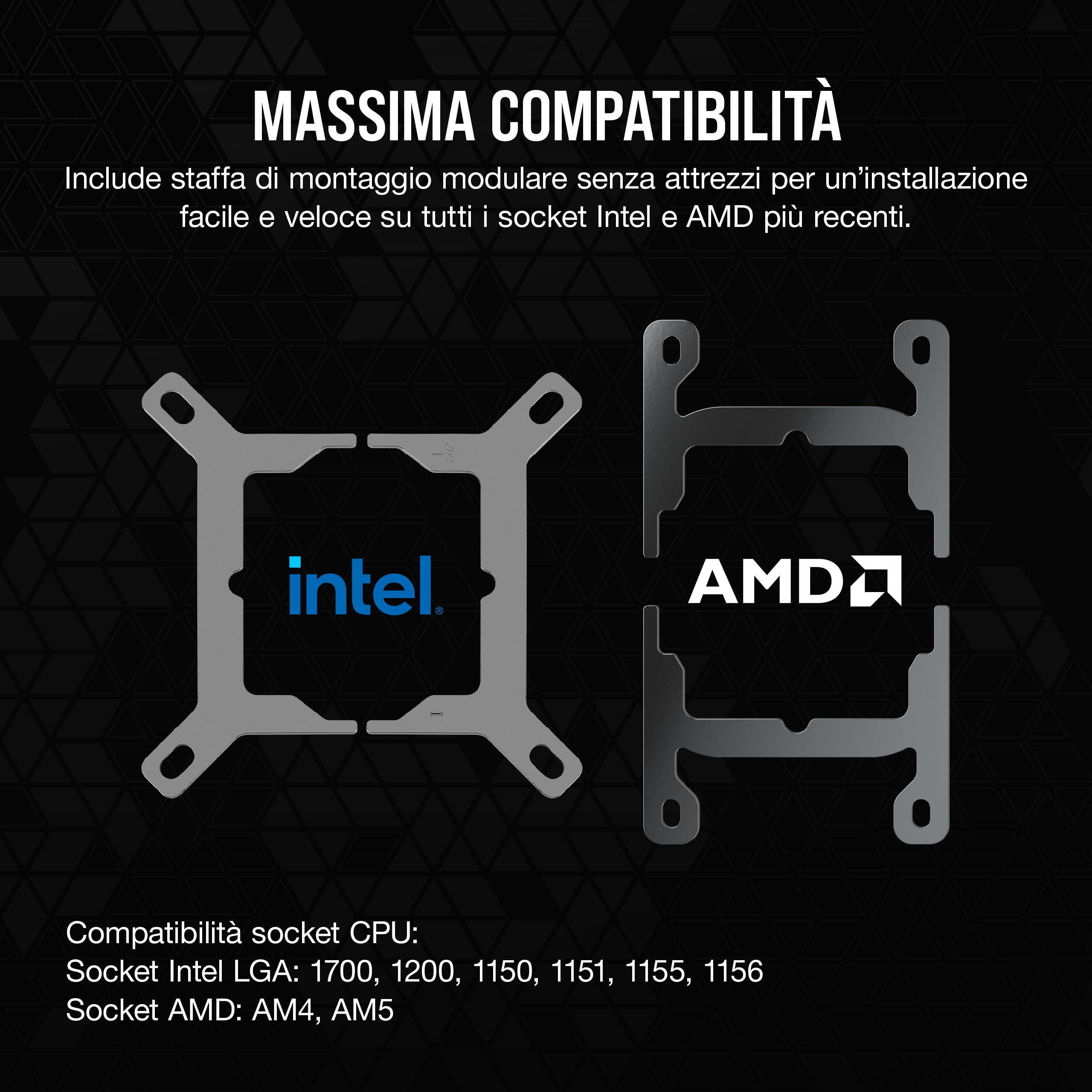 corsair-icue-link-h150i-rgb-dissipatore-a-liquido-cpu-360-mm-nero image 7