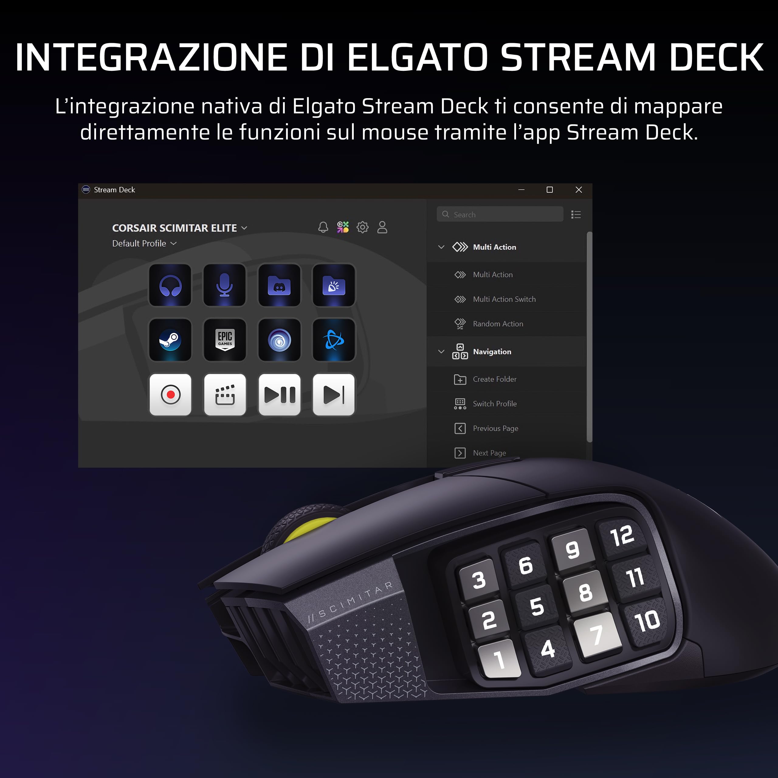 corsair-scimitar-elite-wireless-se-mouse-gaming-mmo-gunmetal-33-000-dpi-16-pulsa image 4