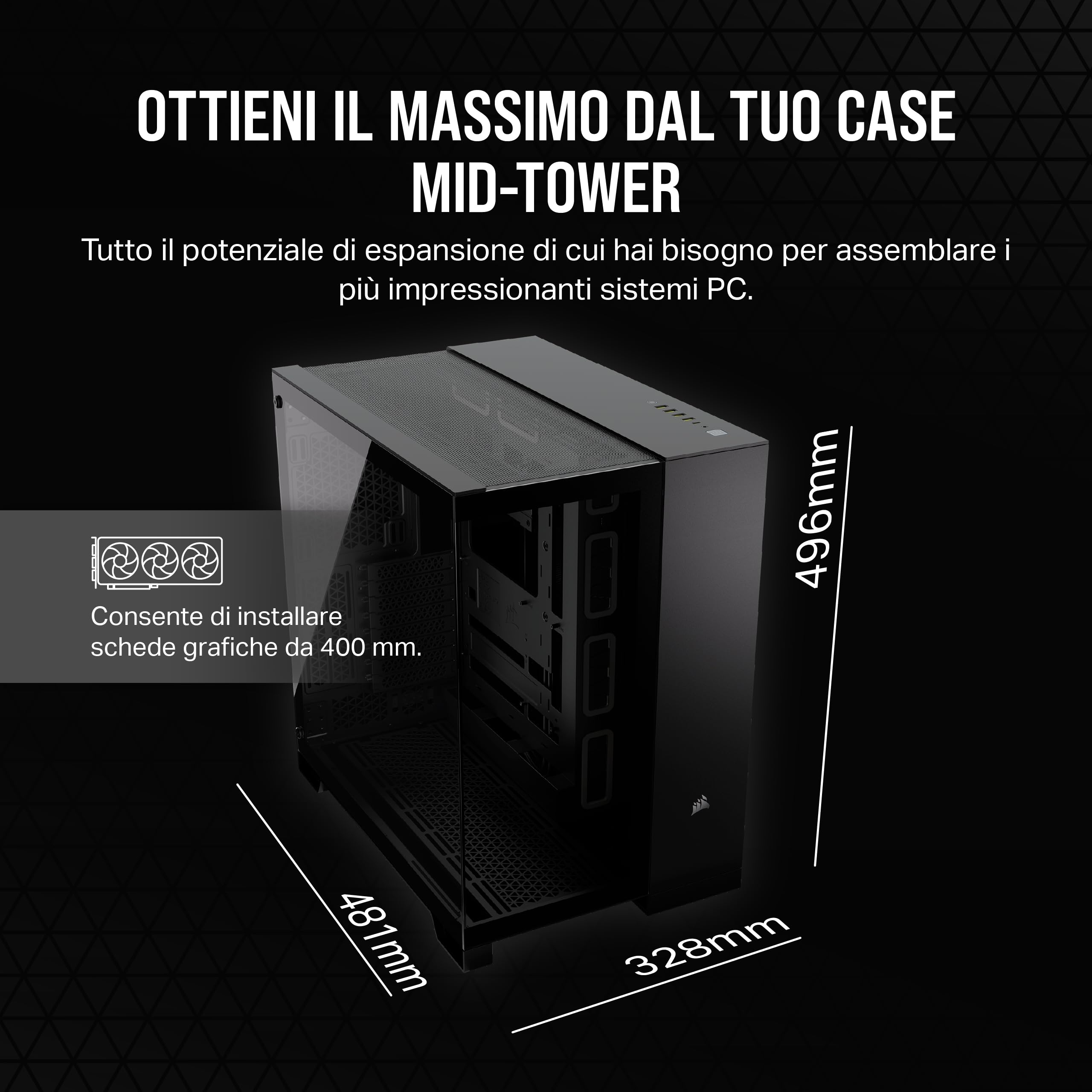 corsair-6500x-mid-tower-atx-doppia-camera-vetro-temperato-nero image 6