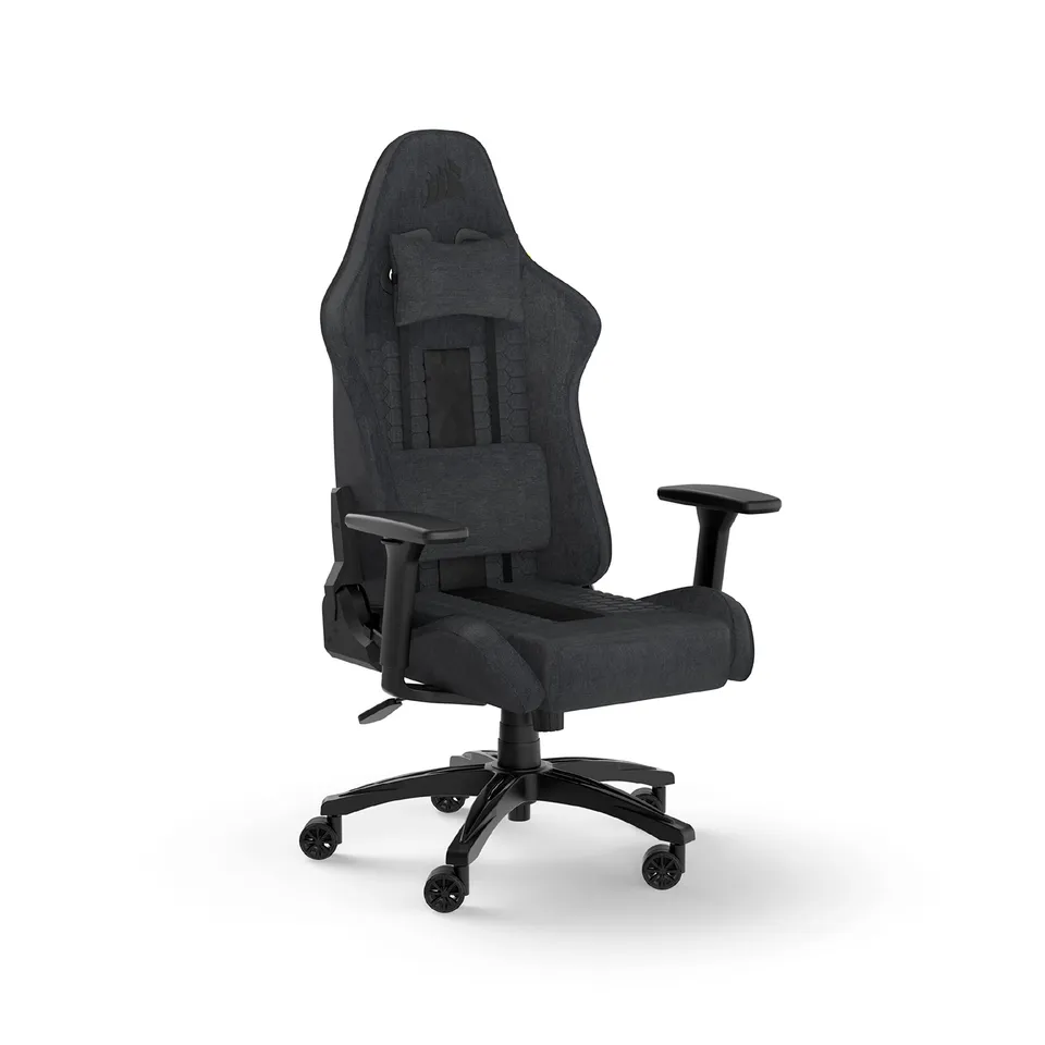 corsair-tc100-relaxed-sedia-gaming-tessuto-grigio-e-nero image 1