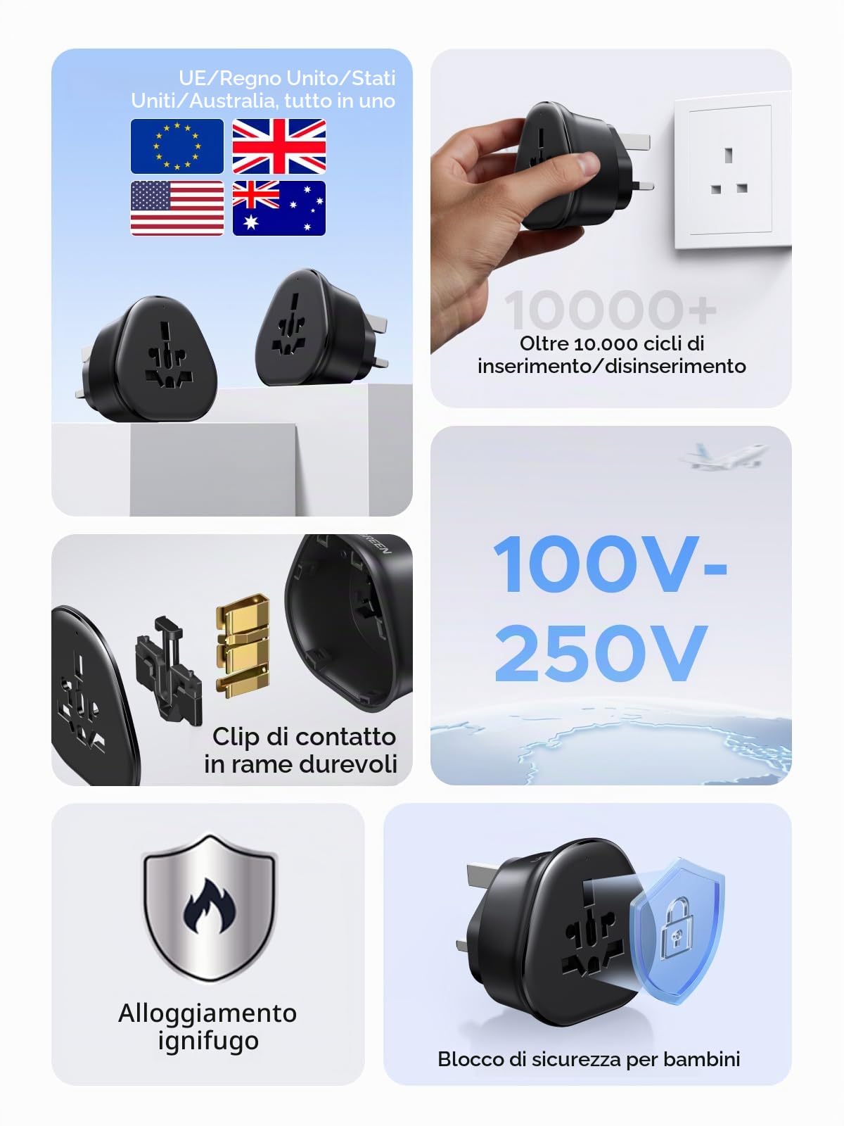 ugreen-adattatore-universale-da-viaggio-tipo-g-uk-nero image 5
