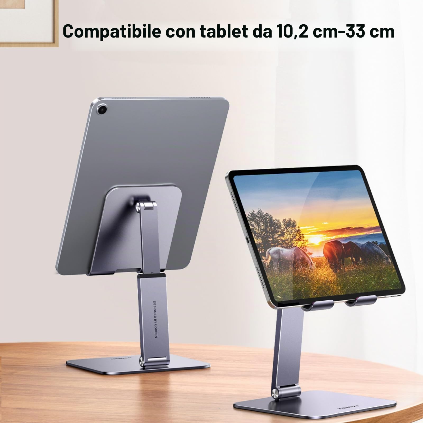 ugreen-supporto-tablet-da-tavolo-in-alluminio-regolabile-porta-ipad-pieghevole-c image 7