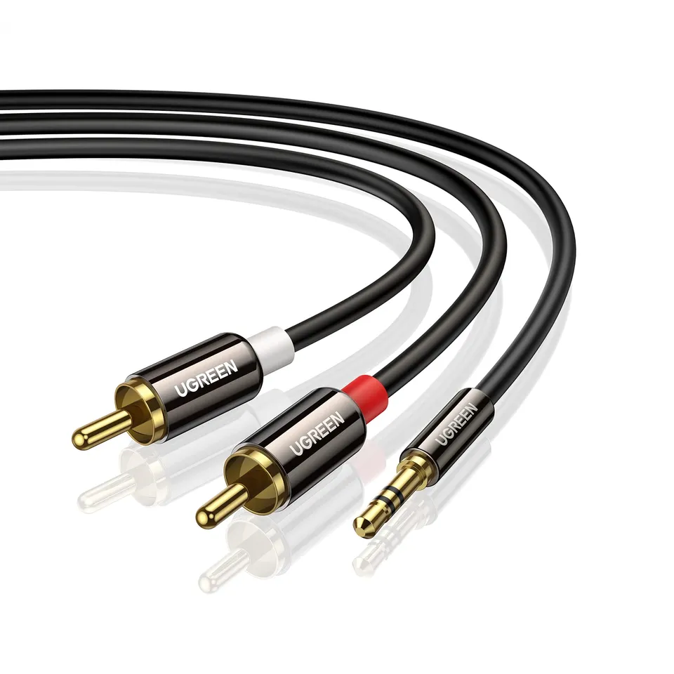 ugreen-cavo-audio-aux-jack-3-5mm-a-2rca-maschio-2m image 1