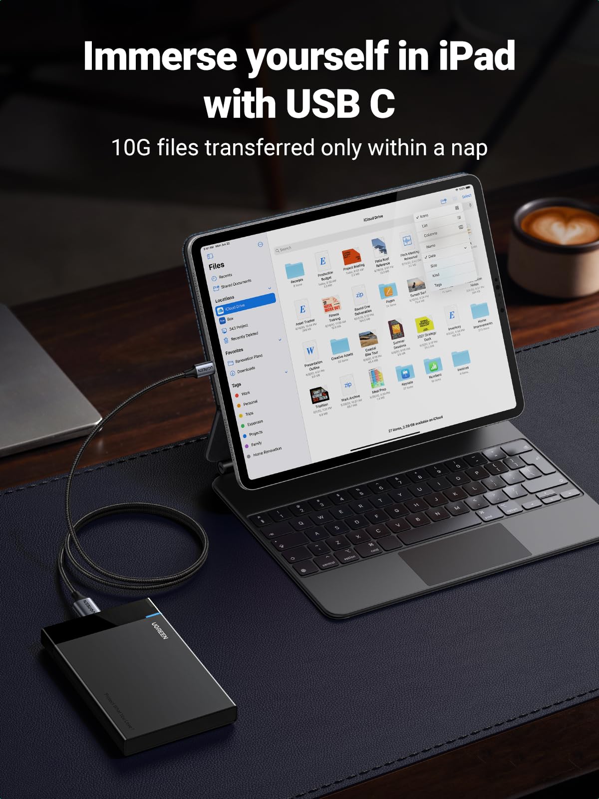 ugreen-cavo-usb-c-a-micro-usb-3-0-0-5m-5gbps-per-hdd-esterni image 8