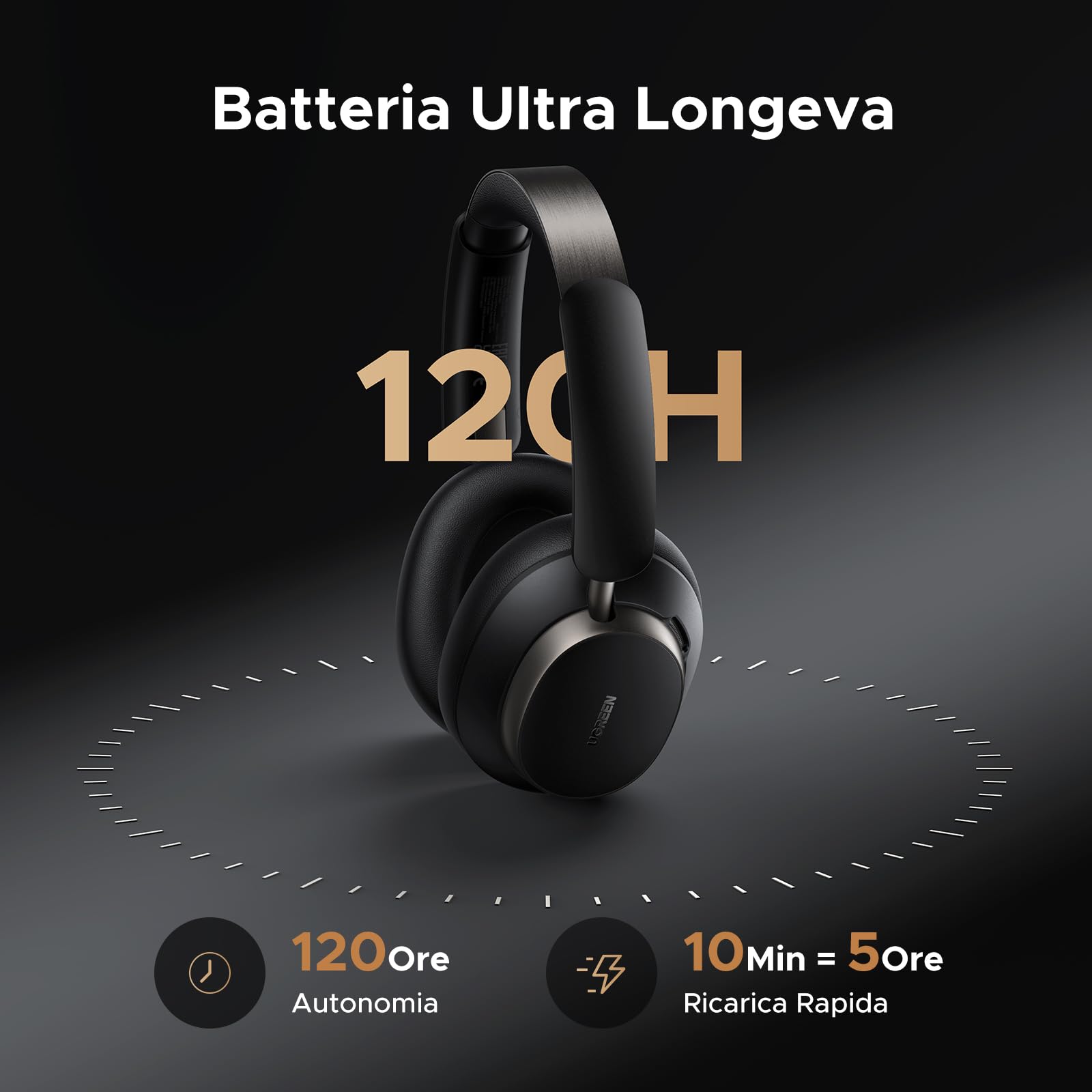 ugreen-studio-pro-cuffie-bluetooth-over-ear-anc-48db-hi-res-ldac-nero image 5
