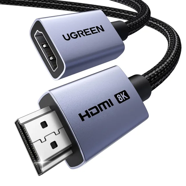 ugreen-cavo-di-prolunga-hdmi-2-1-maschio-femmina-1m-8k-60hz-48gbps image 1