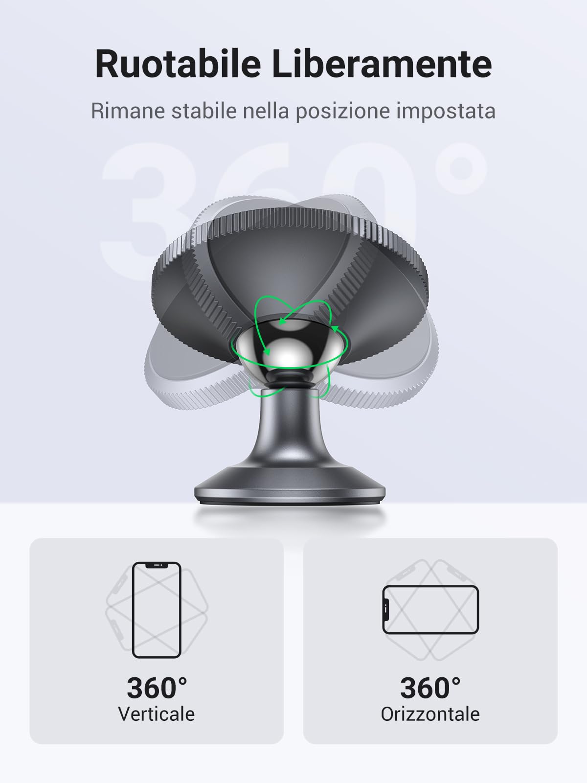 ugreen-2-in-1-supporto-telefono-auto-magnetico-per-cruscotto-e-bocchette-aria image 5