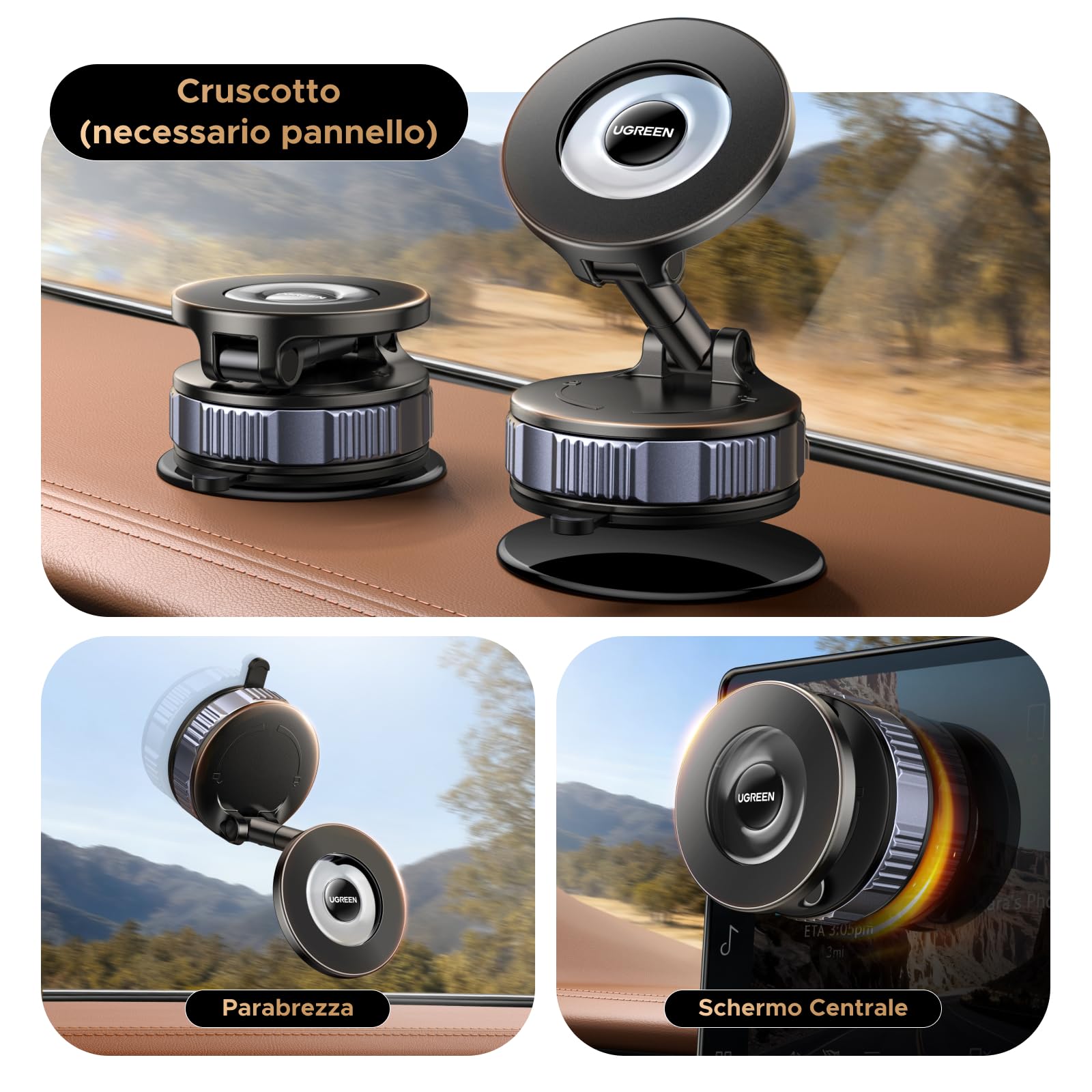 ugreen-supporto-telefono-auto-magnetico-magsafe-con-ventosa-a-vuoto-360-pieghevo image 3