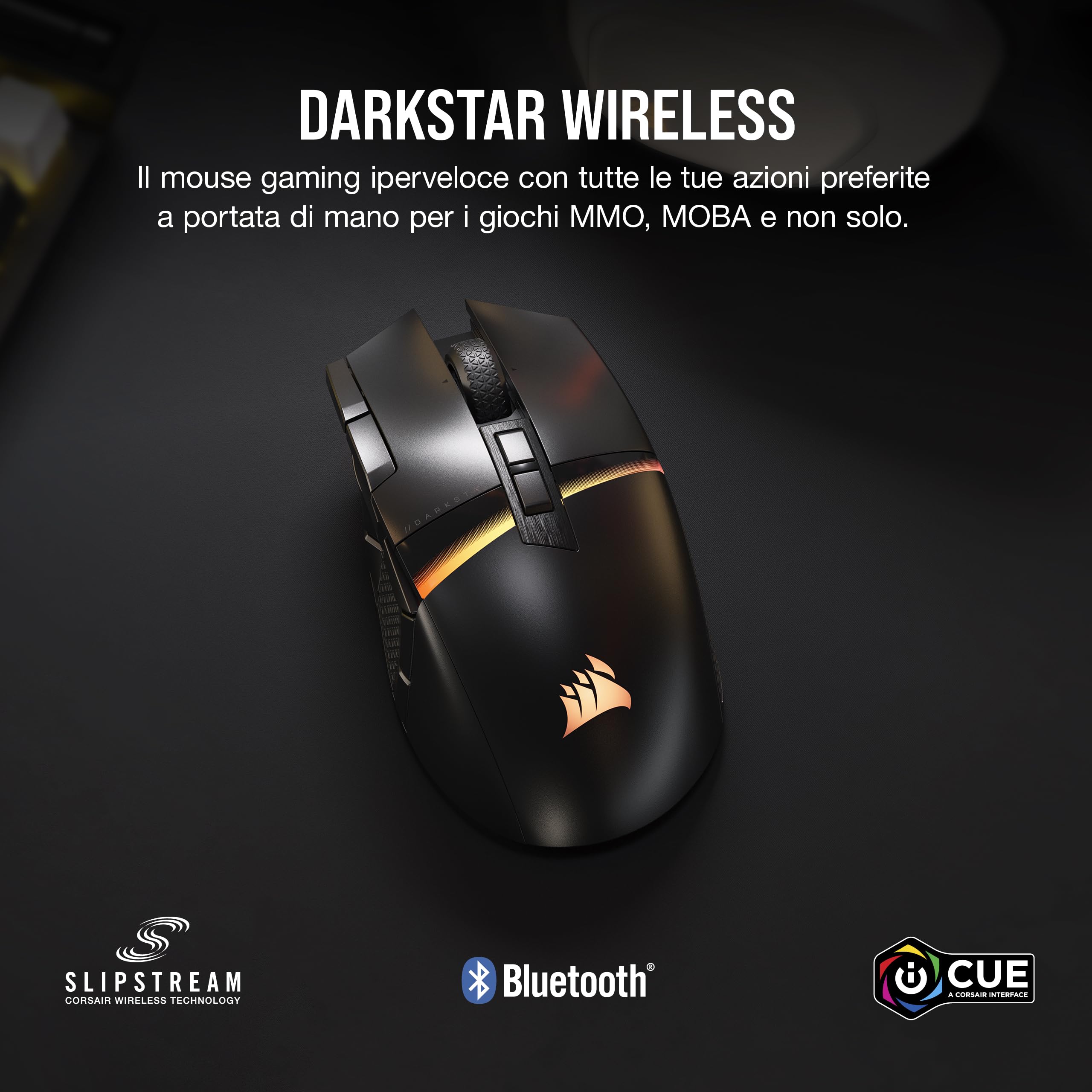 corsair-darkstar-rgb-wireless-mouse-gaming-mmo-26000-dpi-15-pulsanti-nero image 2