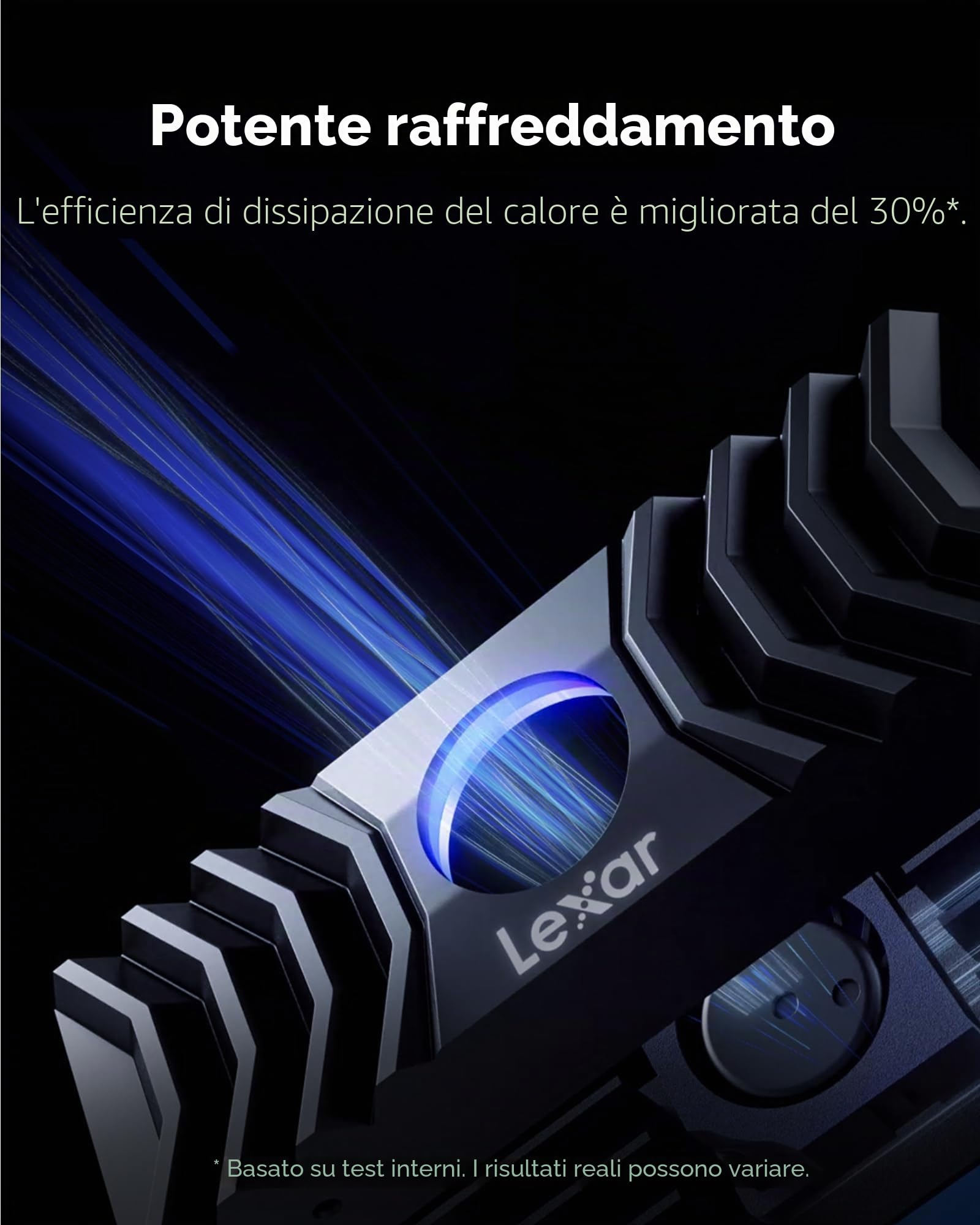 lexar-nm1090-ssd-nvme-1tb-m-2-2280-pcie-gen5x4-con-dissipatore-rgb image 3