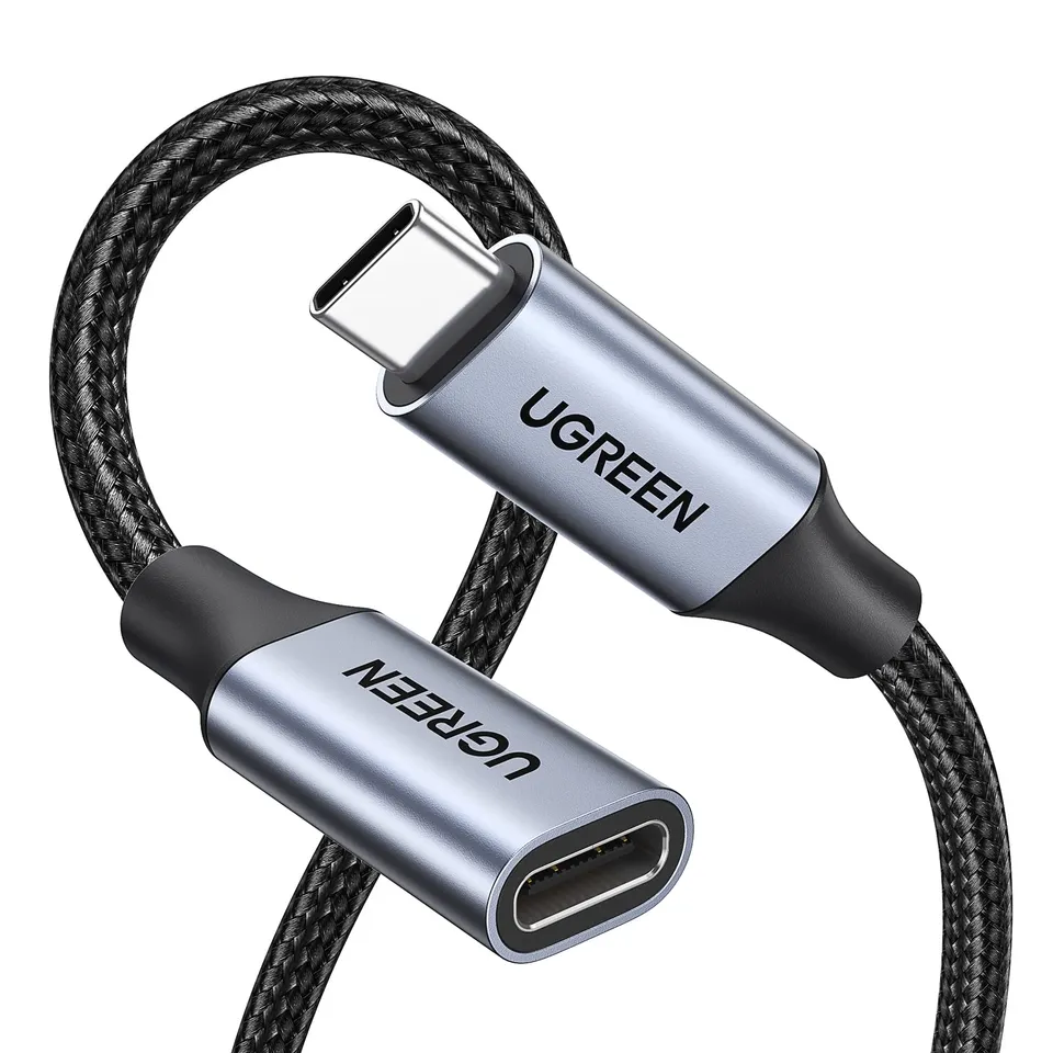 ugreen-nexode-cavo-prolunga-usb-c-a-usb-c-4k-60hz-10gbps-100w-0-5m-grigio image 1