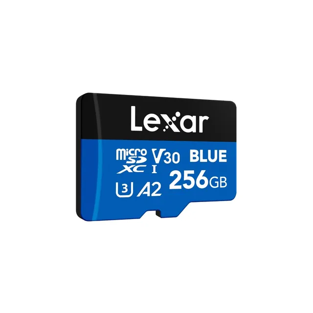 lexar-blue-scheda-microsdxc-256gb-uhs-i-a2-fino-a-160-mb-s image 1